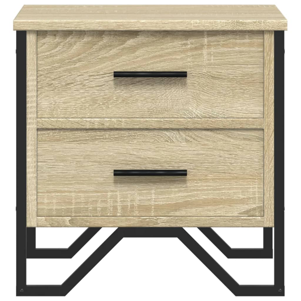 vidaXL Bedside Cabinet Sonoma Oak 40x41x40 cm Engineered Wood