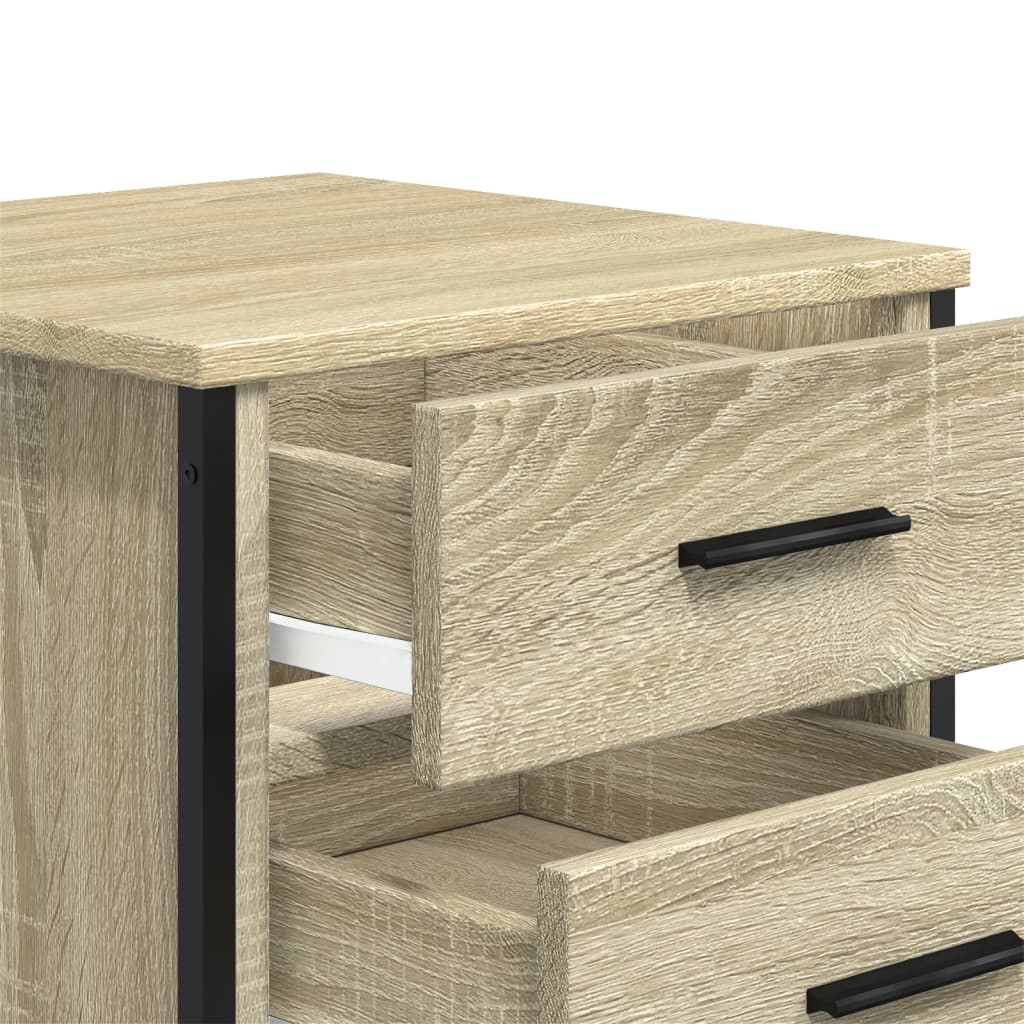 vidaXL Bedside Cabinet Sonoma Oak 40x41x40 cm Engineered Wood