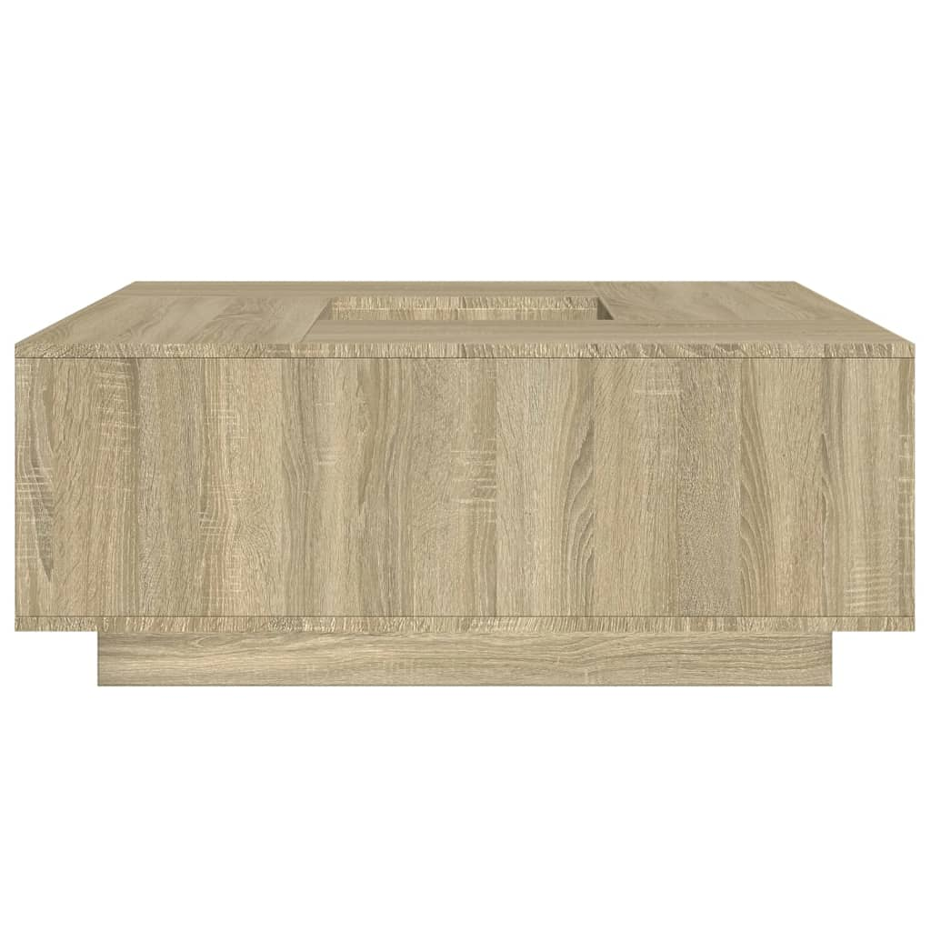 vidaXL Coffee Table Sonoma Oak 100x100x40 cm Engineered Wood