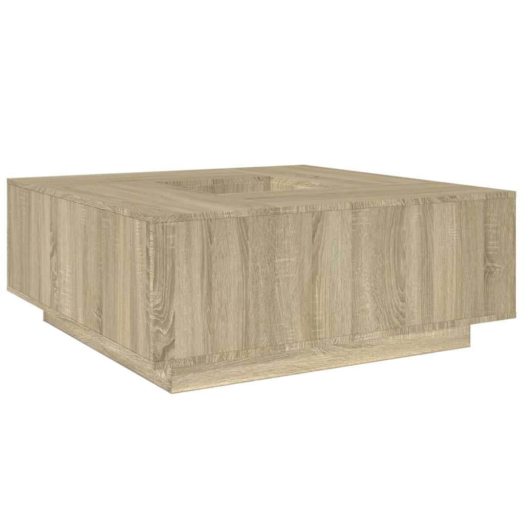 vidaXL Coffee Table Sonoma Oak 100x100x40 cm Engineered Wood