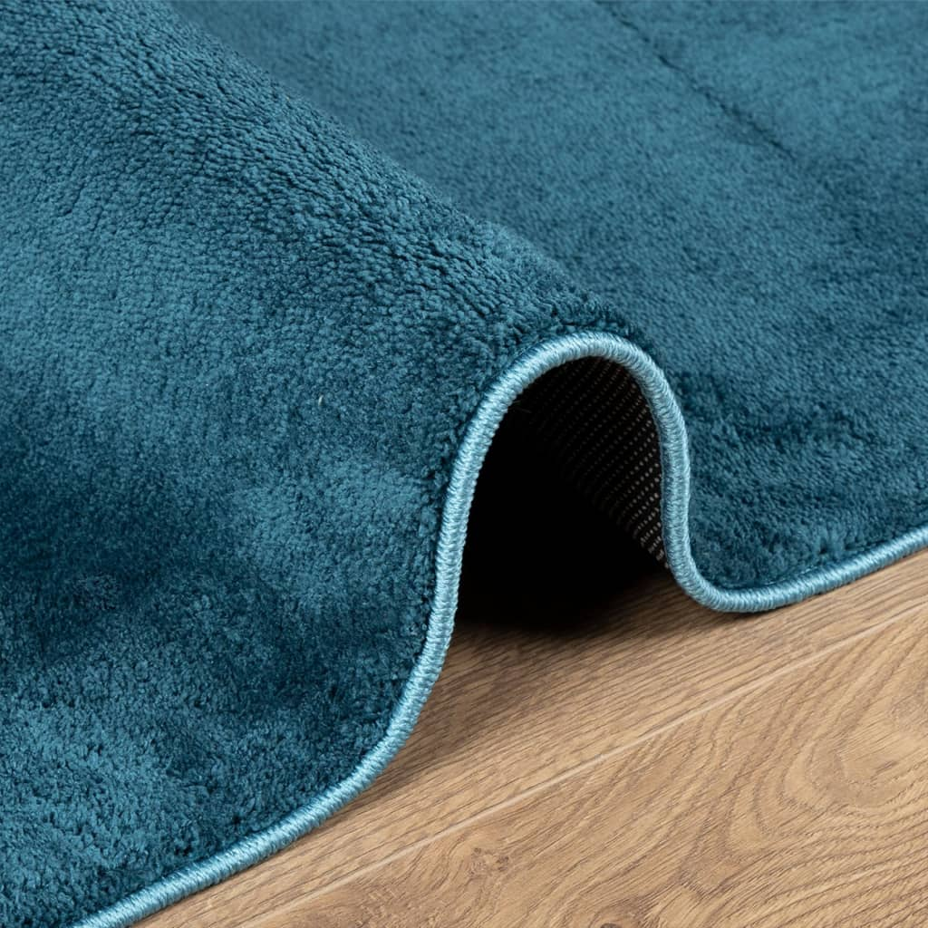 vidaXL Rug OVIEDO Short Pile Turquoise 80x250 cm