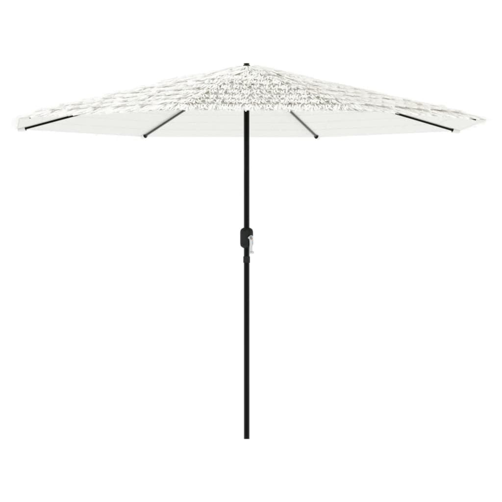 vidaXL Garden Parasol with Steel Pole White 388x388x248 cm