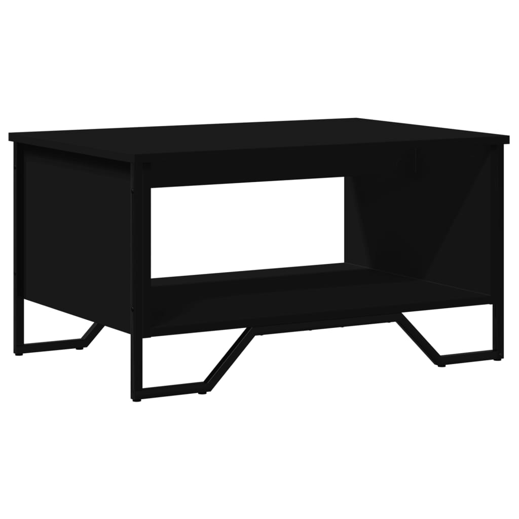 vidaXL Coffee Table Black 75x51x40 cm Engineered Wood