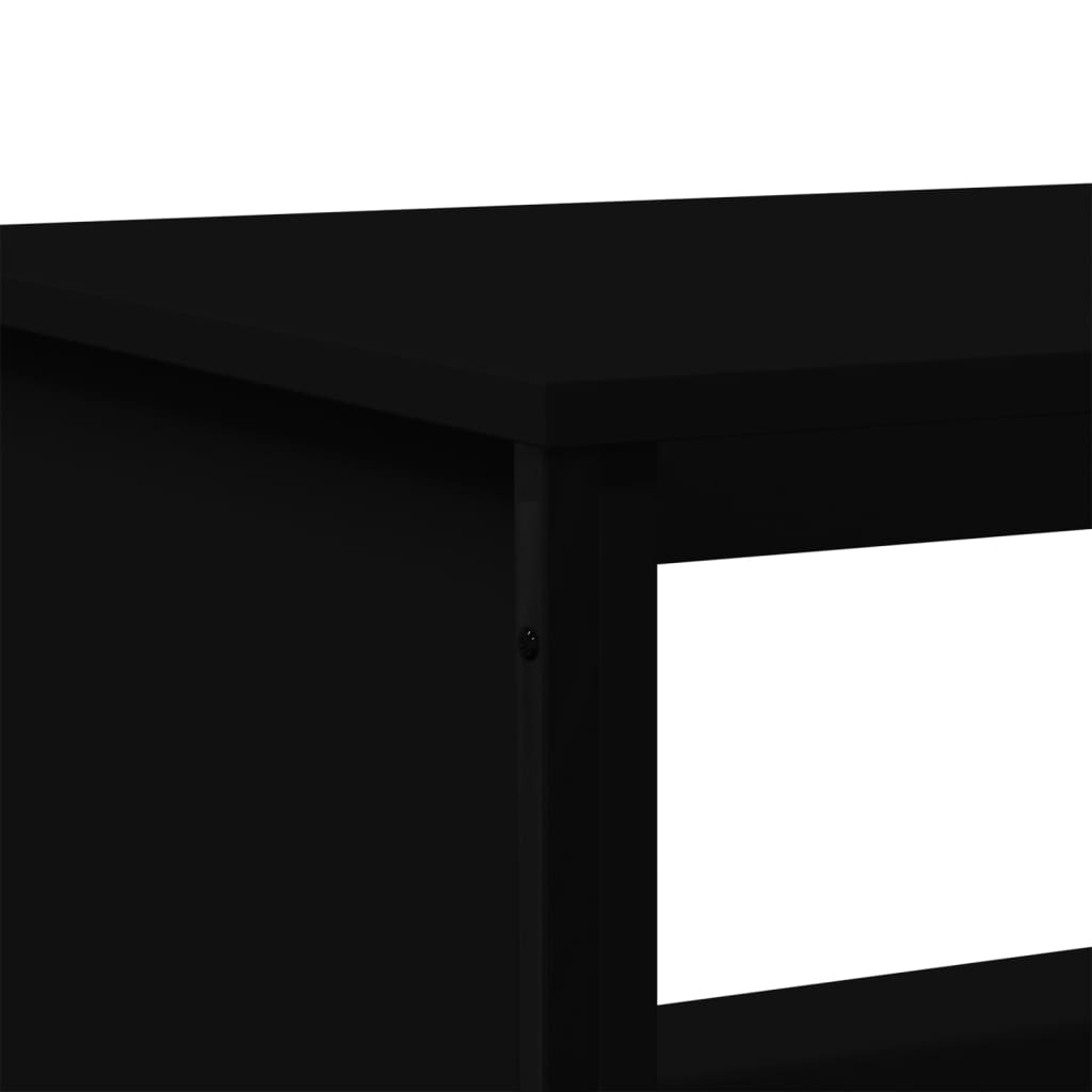 vidaXL Coffee Table Black 75x51x40 cm Engineered Wood