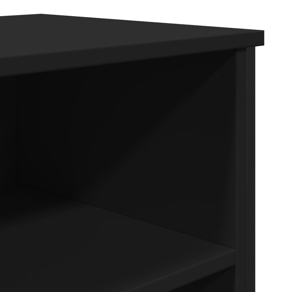 vidaXL Sideboard Black 91x35.5x74.5 cm Engineered Wood