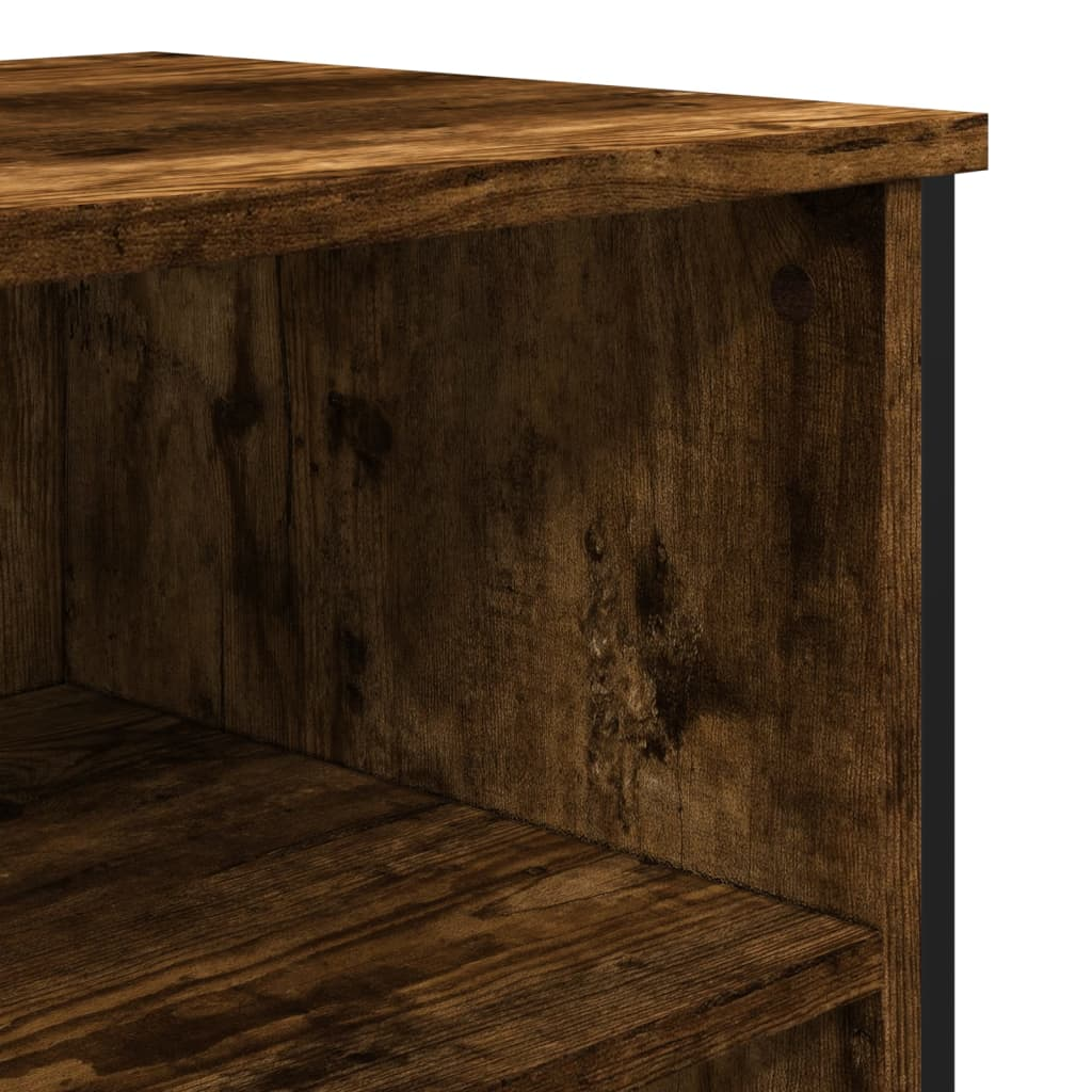 vidaXL Sideboard Smoked Oak 91x35.5x74.5 cm Engineered Wood