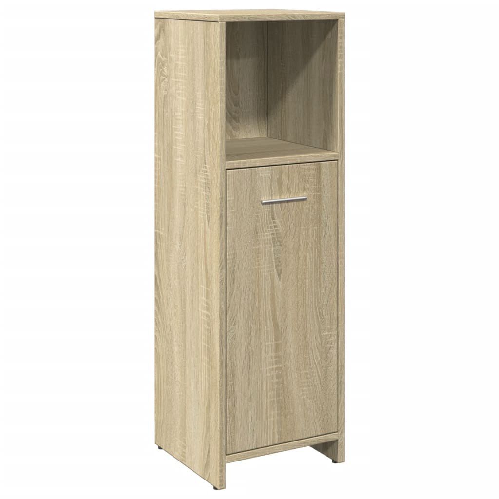 vidaXL Bathroom Cabinet Sonoma Oak 30x30x95 cm Engineered Wood