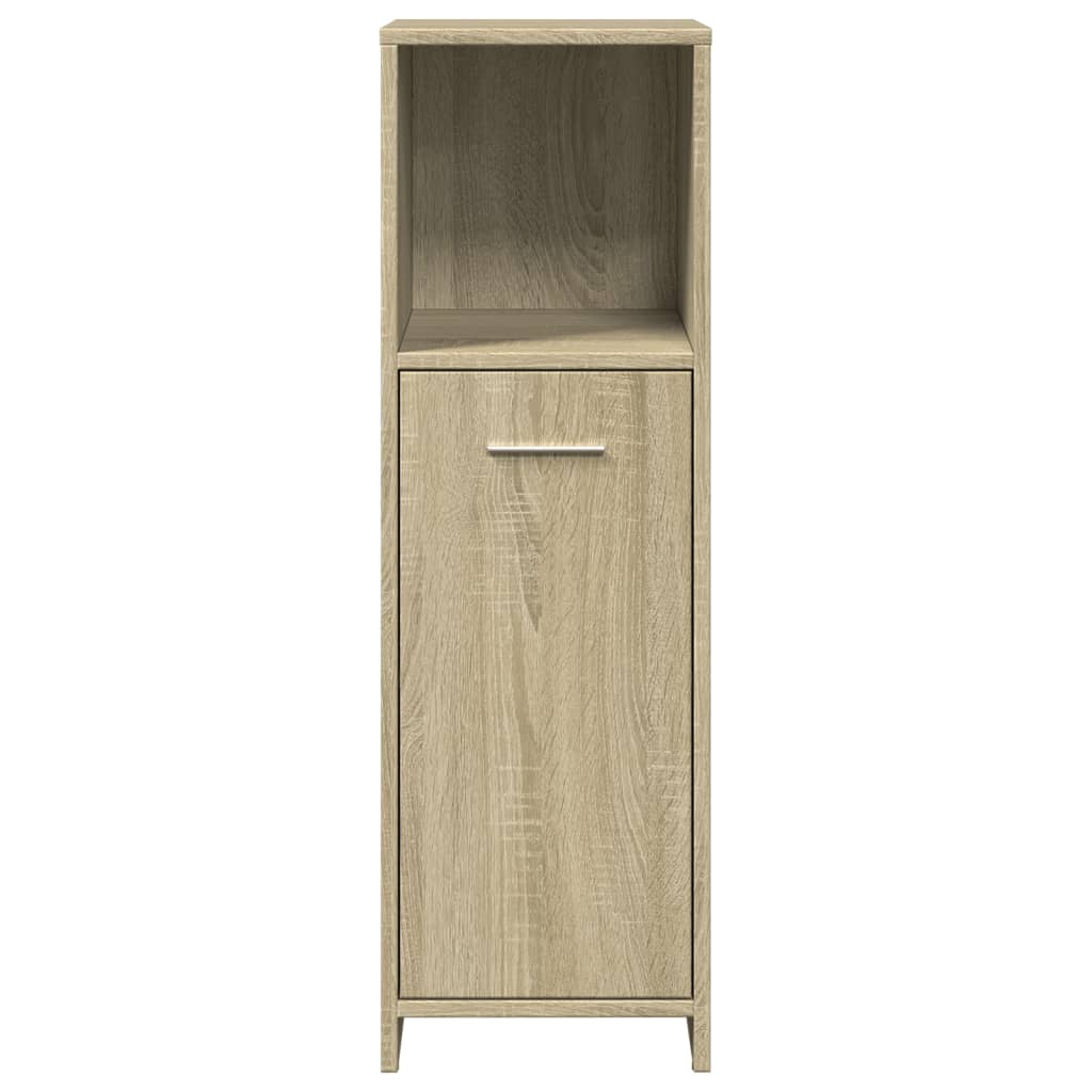 vidaXL Bathroom Cabinet Sonoma Oak 30x30x95 cm Engineered Wood