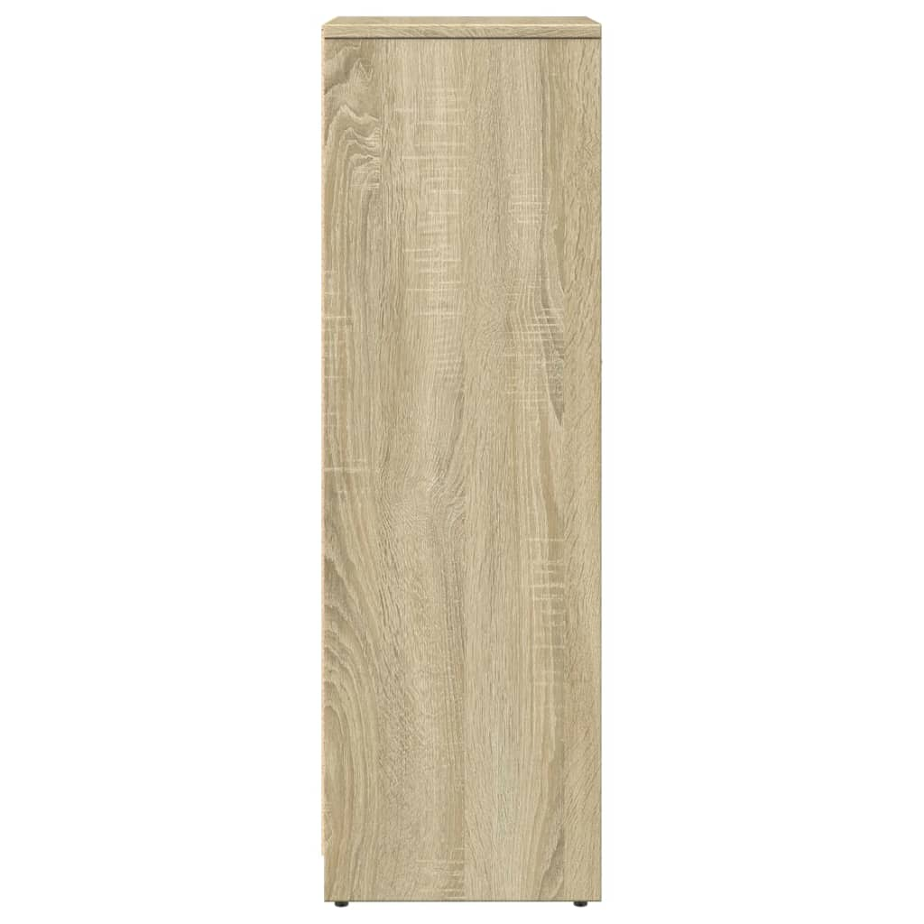 vidaXL Bathroom Cabinet Sonoma Oak 30x30x95 cm Engineered Wood