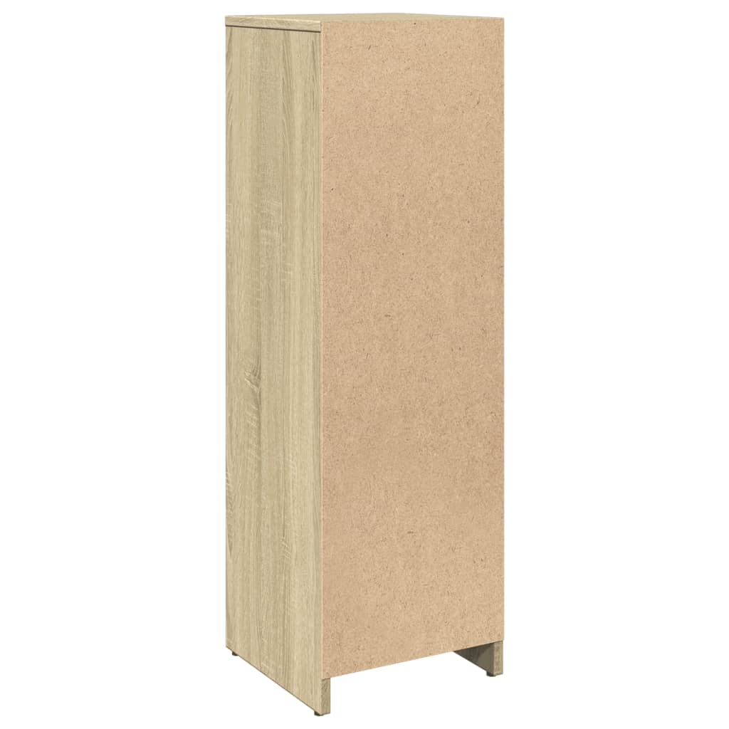 vidaXL Bathroom Cabinet Sonoma Oak 30x30x95 cm Engineered Wood