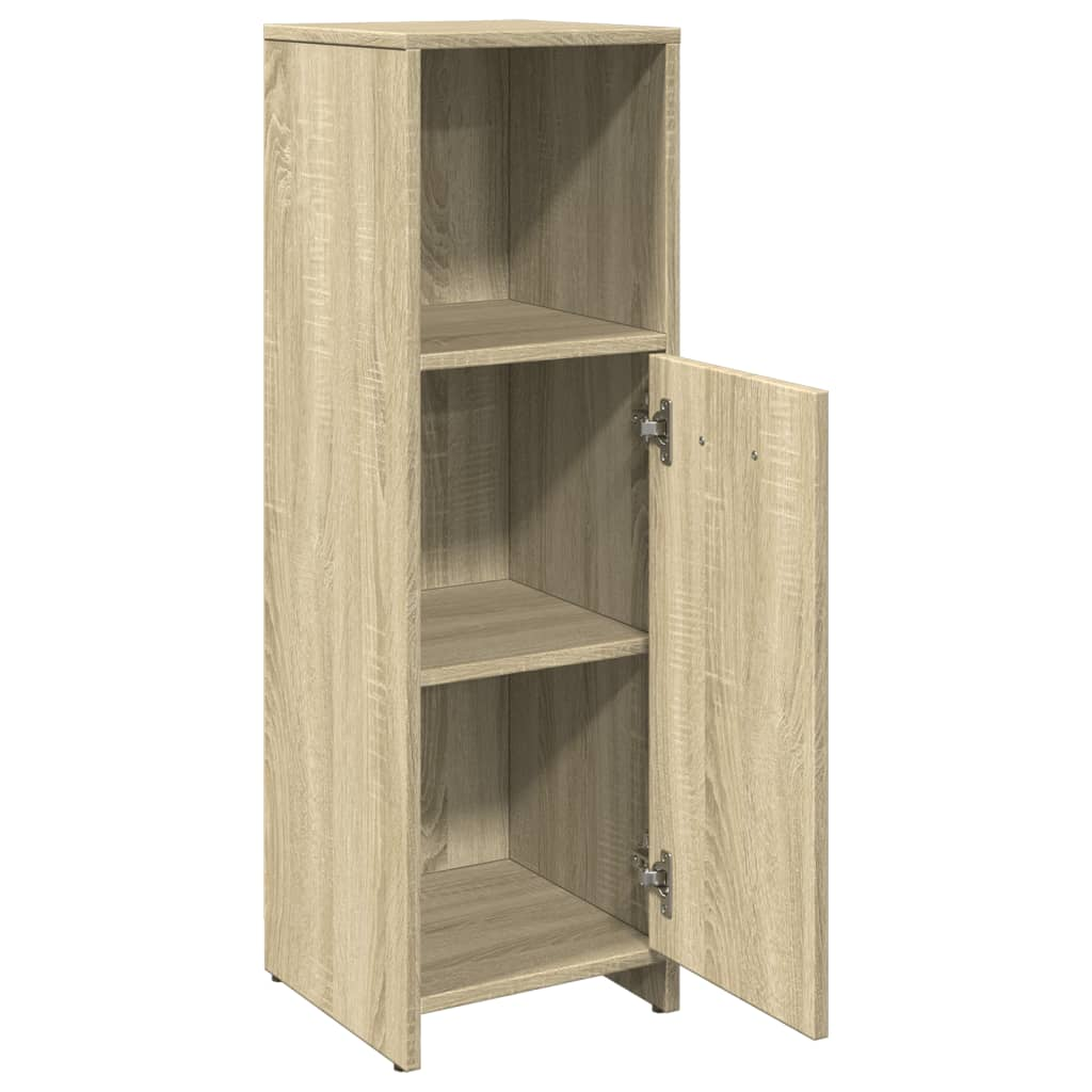 vidaXL Bathroom Cabinet Sonoma Oak 30x30x95 cm Engineered Wood