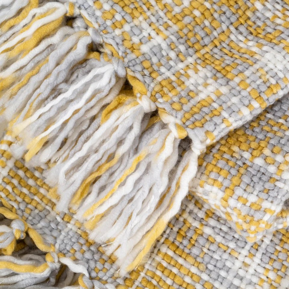 Golden Glow Knit Blanket