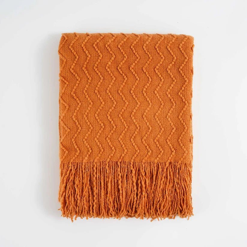 Chevron Fringe Throw