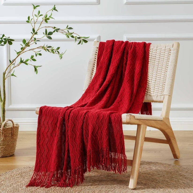 Chevron Fringe Throw