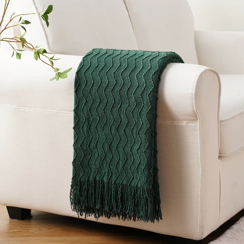 Chevron Fringe Throw