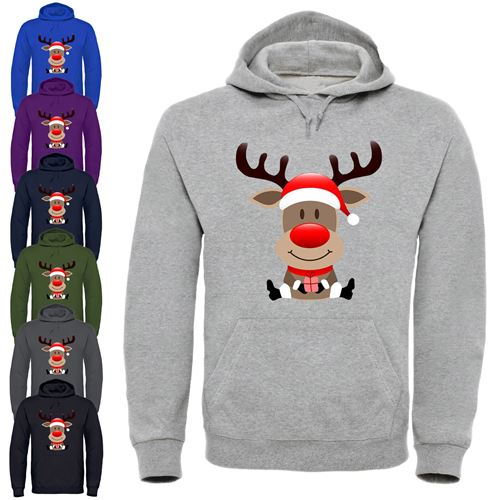 Adults XMS2 "Sitting Reindeer" Hoodie