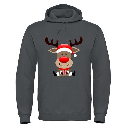 Adults XMS2 "Sitting Reindeer" Hoodie