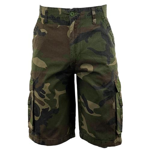 Mens Ripstop Camouflage Cargo Shorts