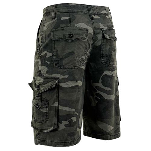 Mens Ripstop Camouflage Cargo Shorts