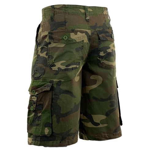 Mens Ripstop Camouflage Cargo Shorts