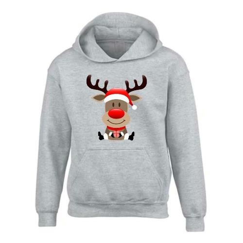 Kids XMS2 "Sitting Reindeer" CustomPX Hoodie