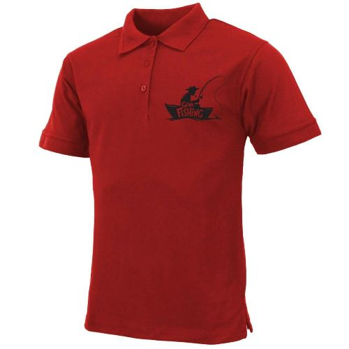 Mens "Gone Fishing" Polo Shirt