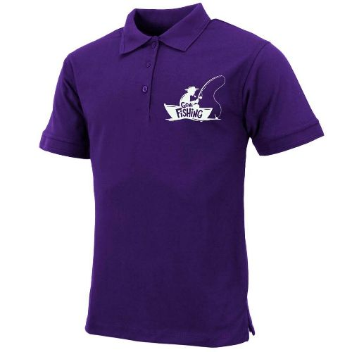 Mens "Gone Fishing" Polo Shirt