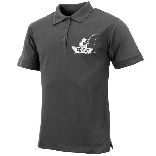 Mens "Gone Fishing" Polo Shirt