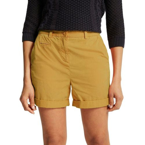 Ladies Pure Cotton Roll Up Chino Shorts - ex Store