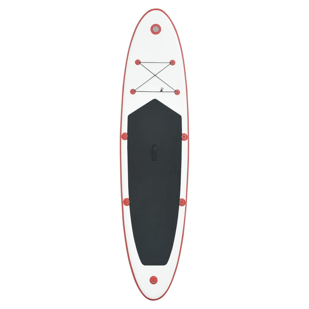 vidaXL Stand Up Paddle Board Set SUP Surfboard Inflatable Red and White