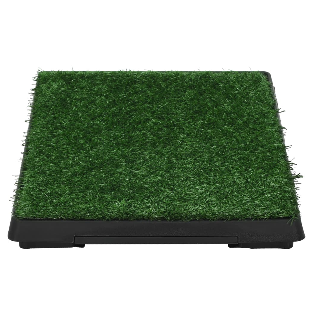 vidaXL Pet Toilet with Tray & Faux Turf Green 63x50x7 cm WC