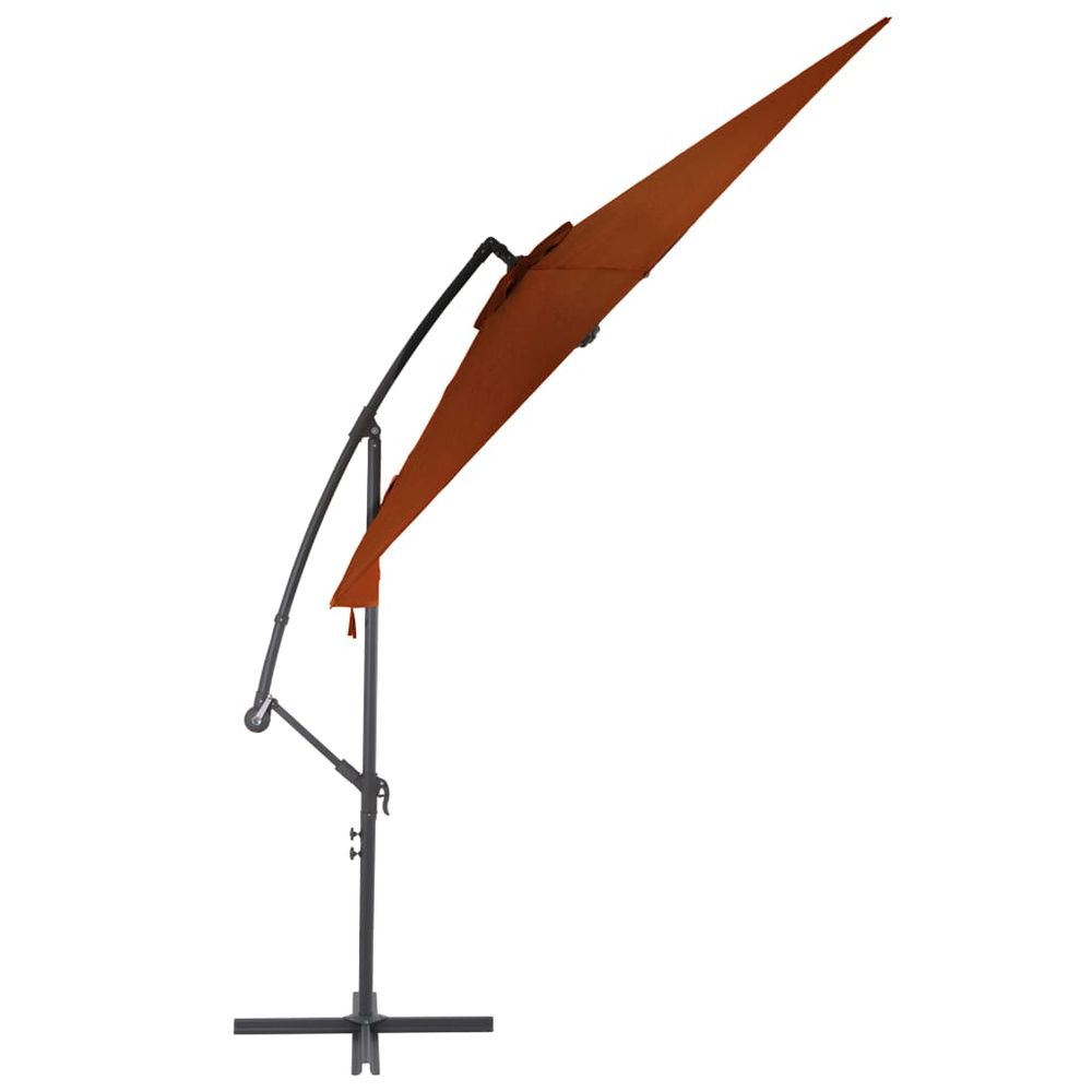 Cantilever Umbrella with Aluminium Pole Terracotta 300 cm