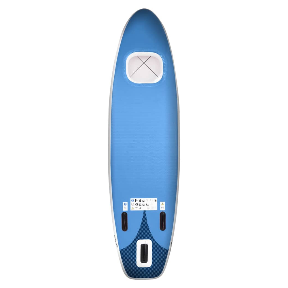 vidaXL Inflatable Stand Up Paddle Board Set Sea Blue 300x76x10 cm