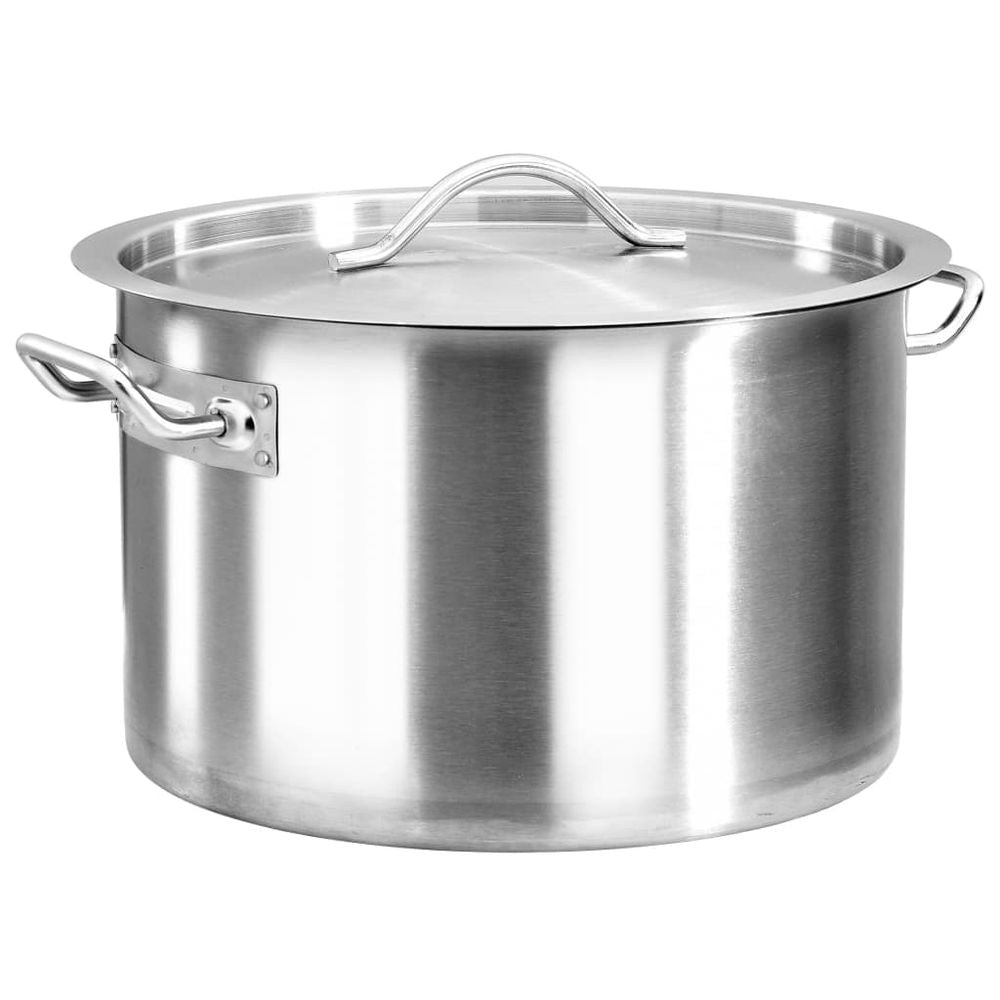 vidaXL Stock Pot 26 L 32x32 cm Stainless Steel