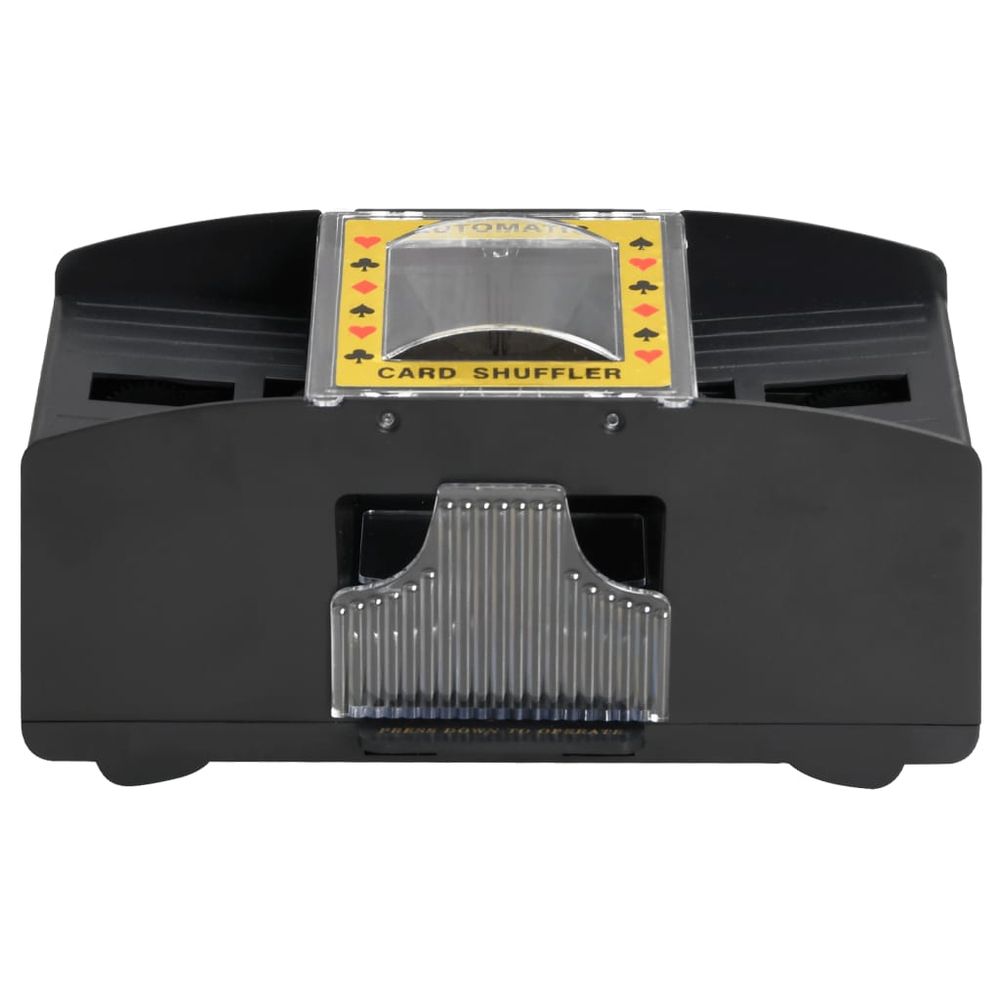 vidaXL Automatic Card Shuffler Black 2 Decks