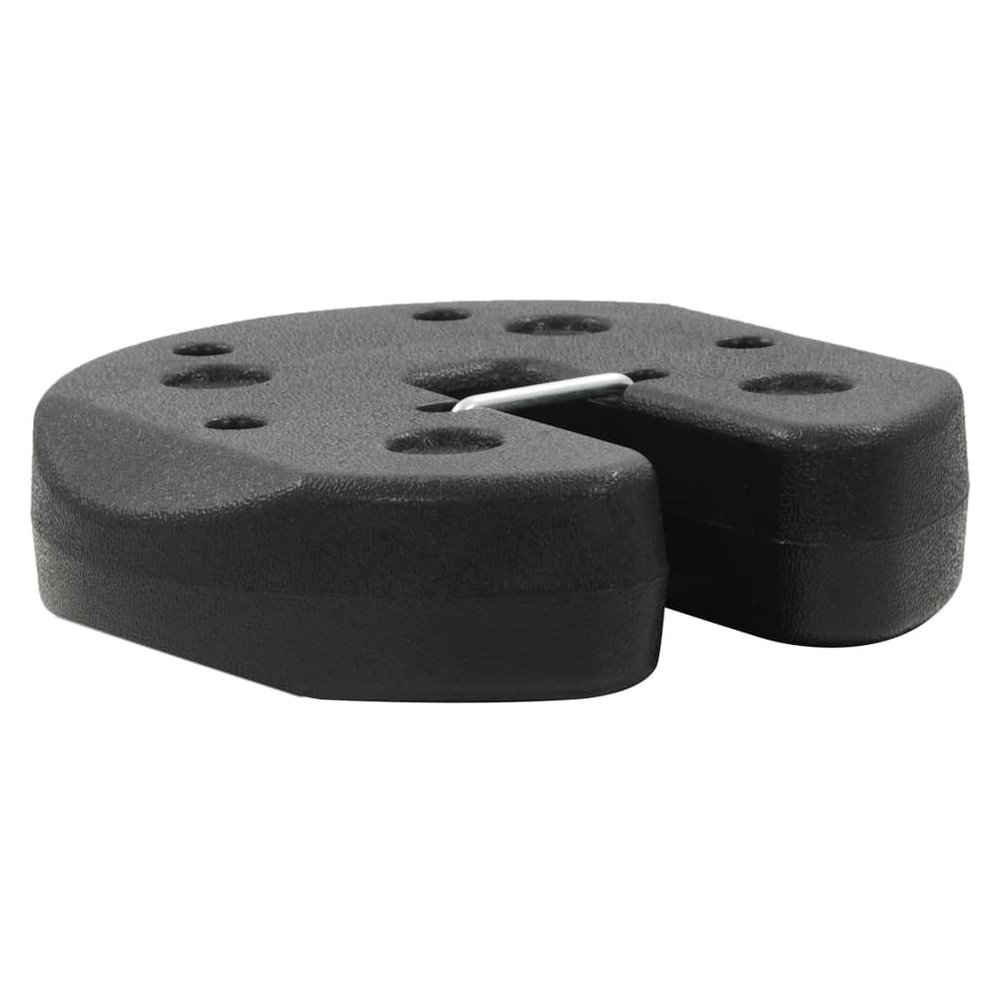 vidaXL Gazebo Weight Plates 4 pcs Black 220x50 mm Concrete