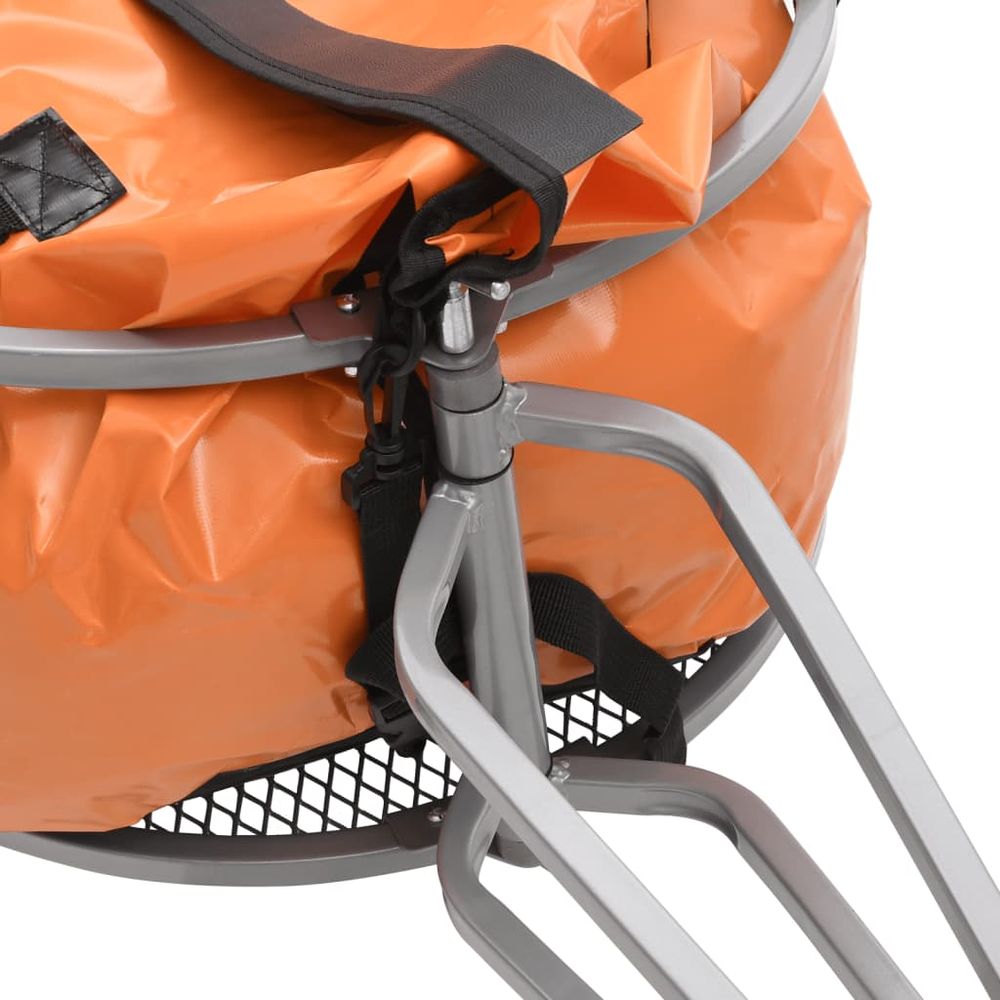 Bike Luggage Trailer with Bag Orange and Black