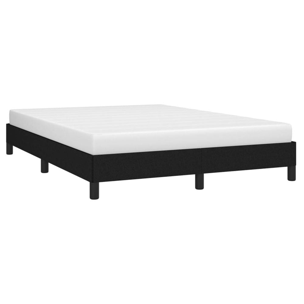 vidaXL Bed Frame Black 135x190 cm Double Fabric