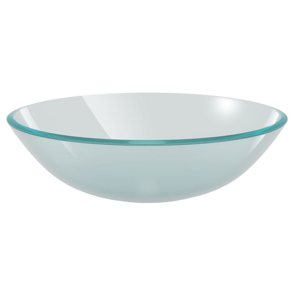 vidaXL Basin Tempered Glass 42 cm Frosted