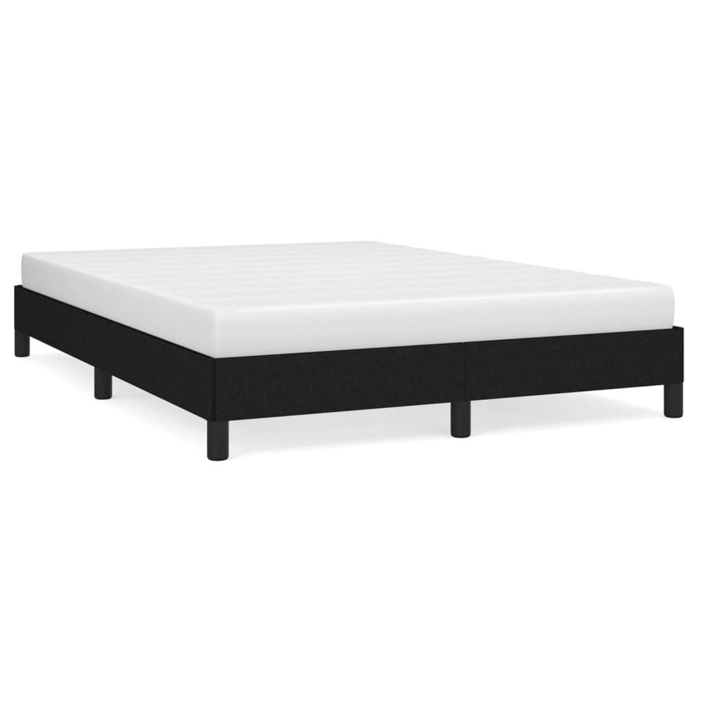 vidaXL Bed Frame Black 135x190 cm Double Fabric