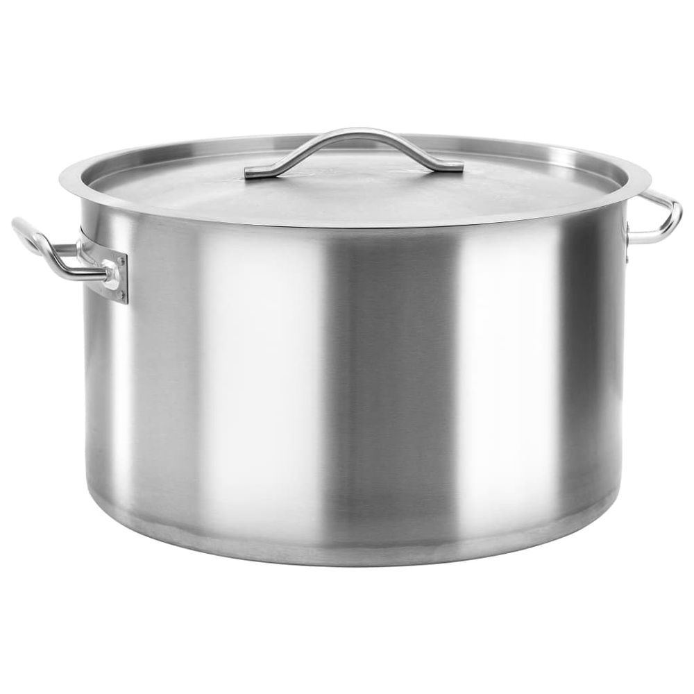 vidaXL Stock Pot 26 L 32x32 cm Stainless Steel