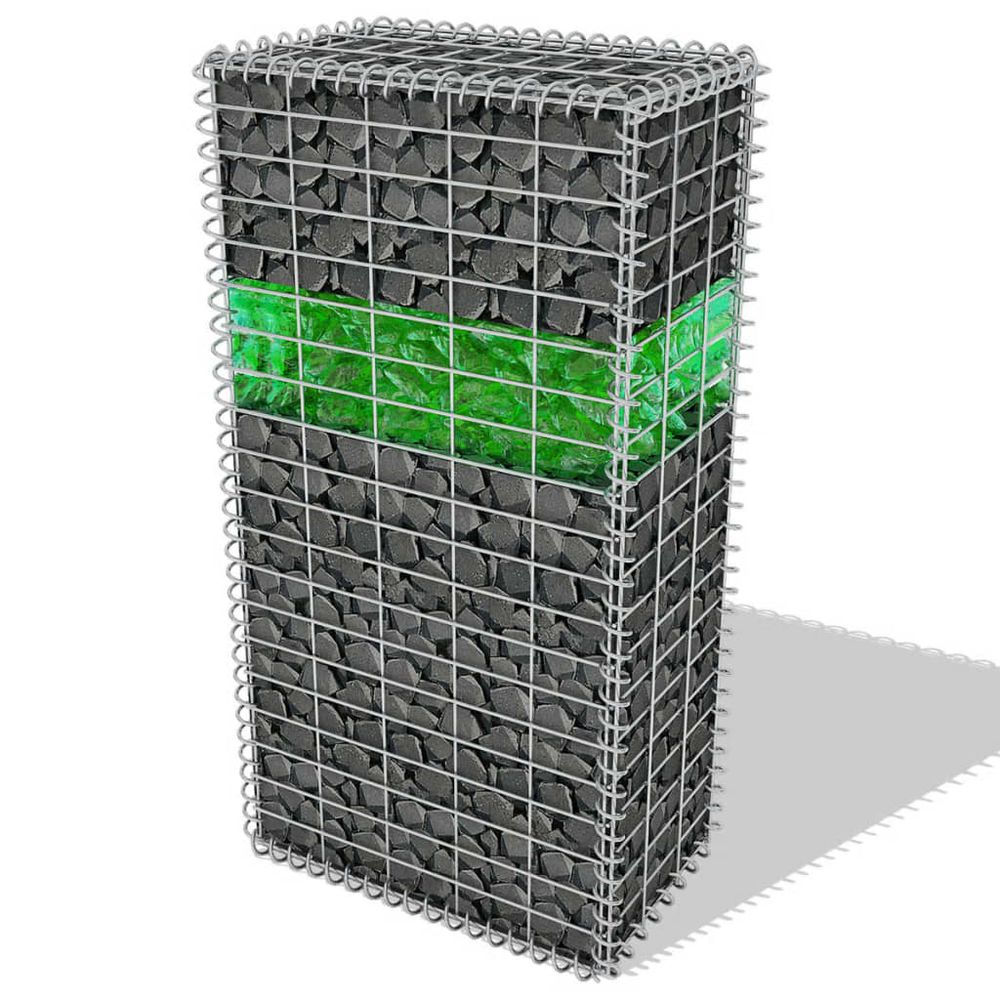 Gabion Rocks Glass Green 60-120 mm 25 kg