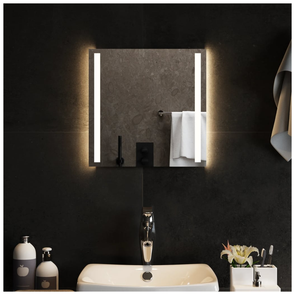 vidaXL LED Bathroom Mirror 40x40 cm