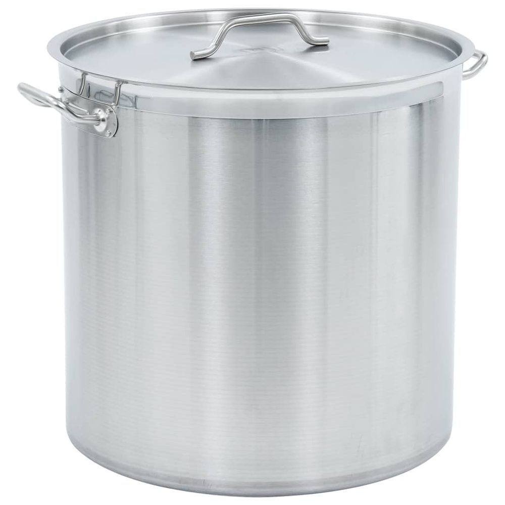 vidaXL Stock Pot 26 L 32x32 cm Stainless Steel