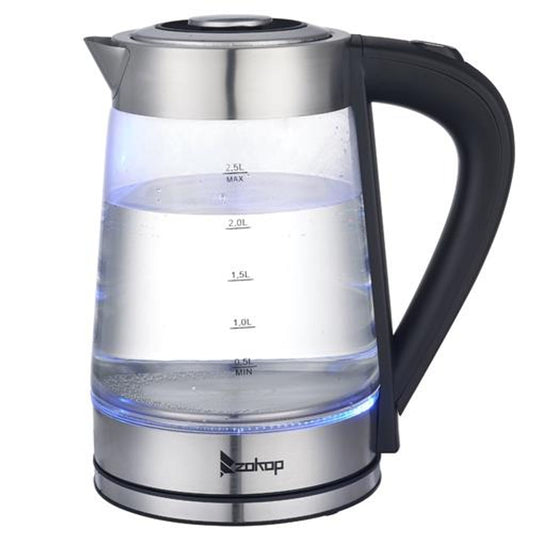 HD-250 110V 1500W 2.5L Electric Kettle with Blue Glass