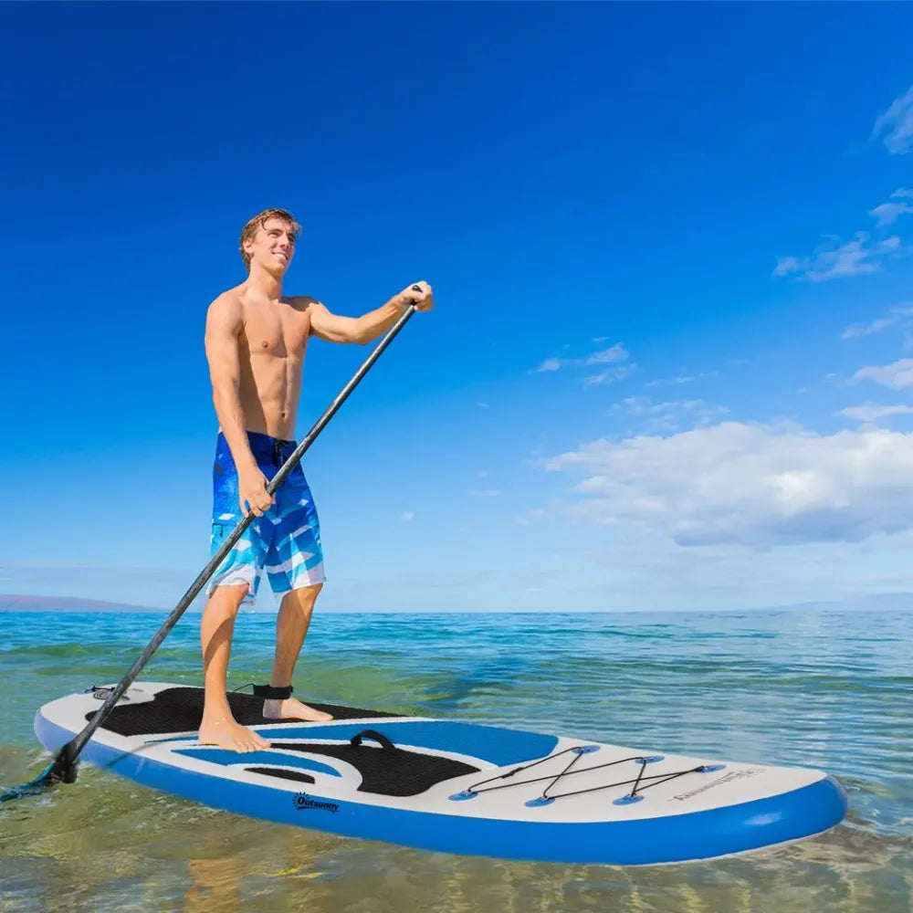 10ft Inflatable Paddle Stand Up Board, Adjustable Paddle Non-Slip Deck Board