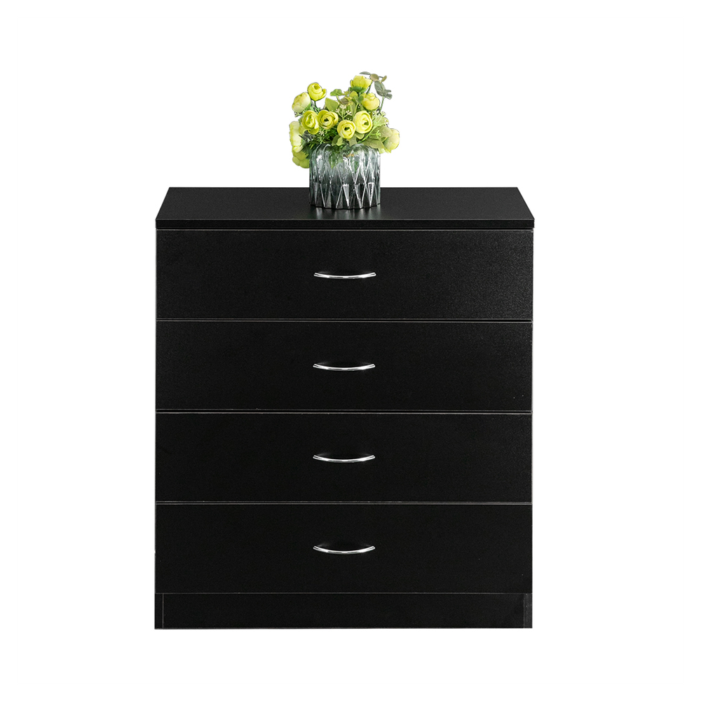 FCH Modern Simple 4-Drawer Dresser Black