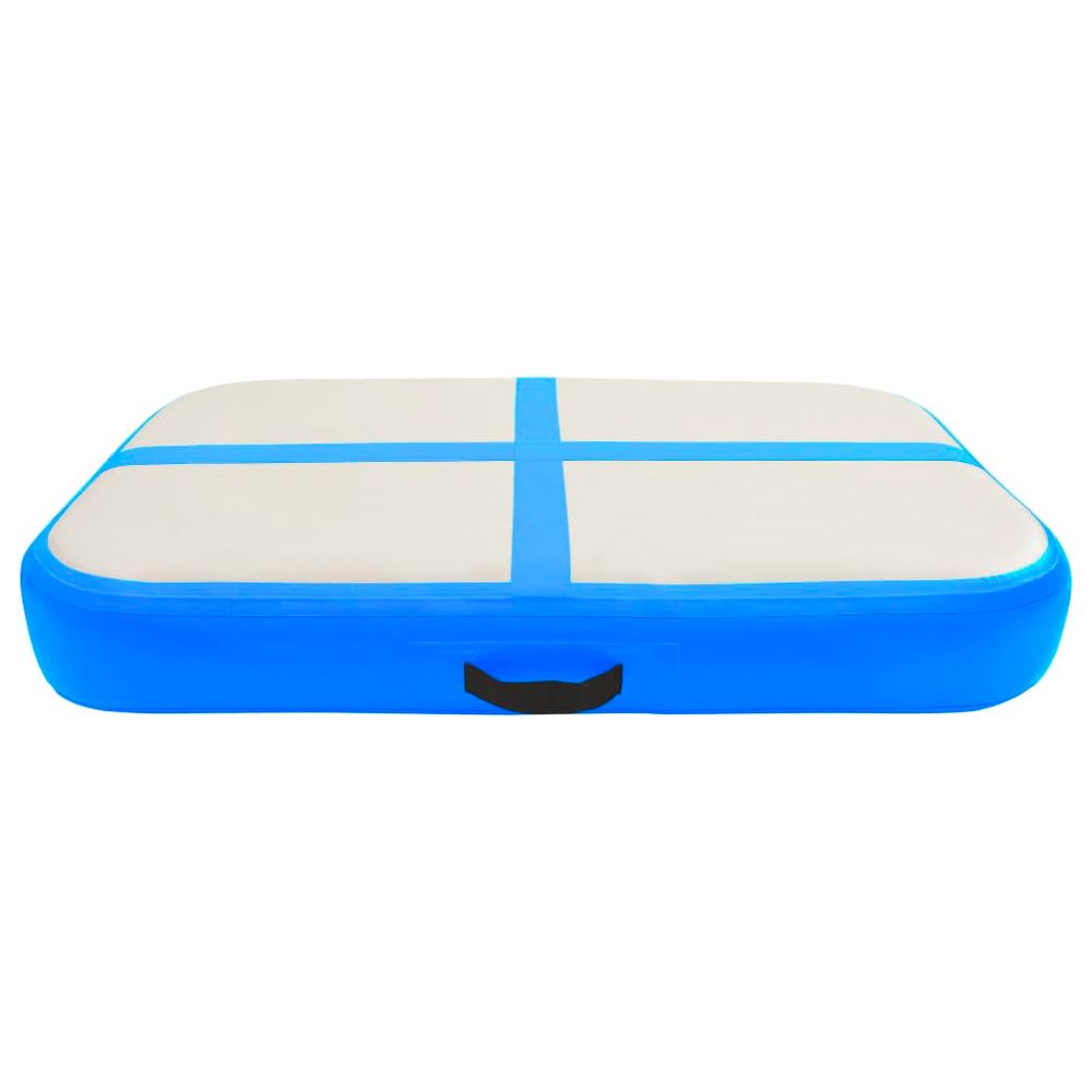 vidaXL Inflatable Gymnastics Mat with Pump 60x100x15 cm PVC Blue