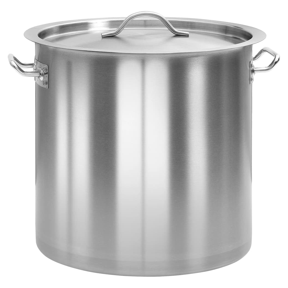 vidaXL Stock Pot 26 L 32x32 cm Stainless Steel