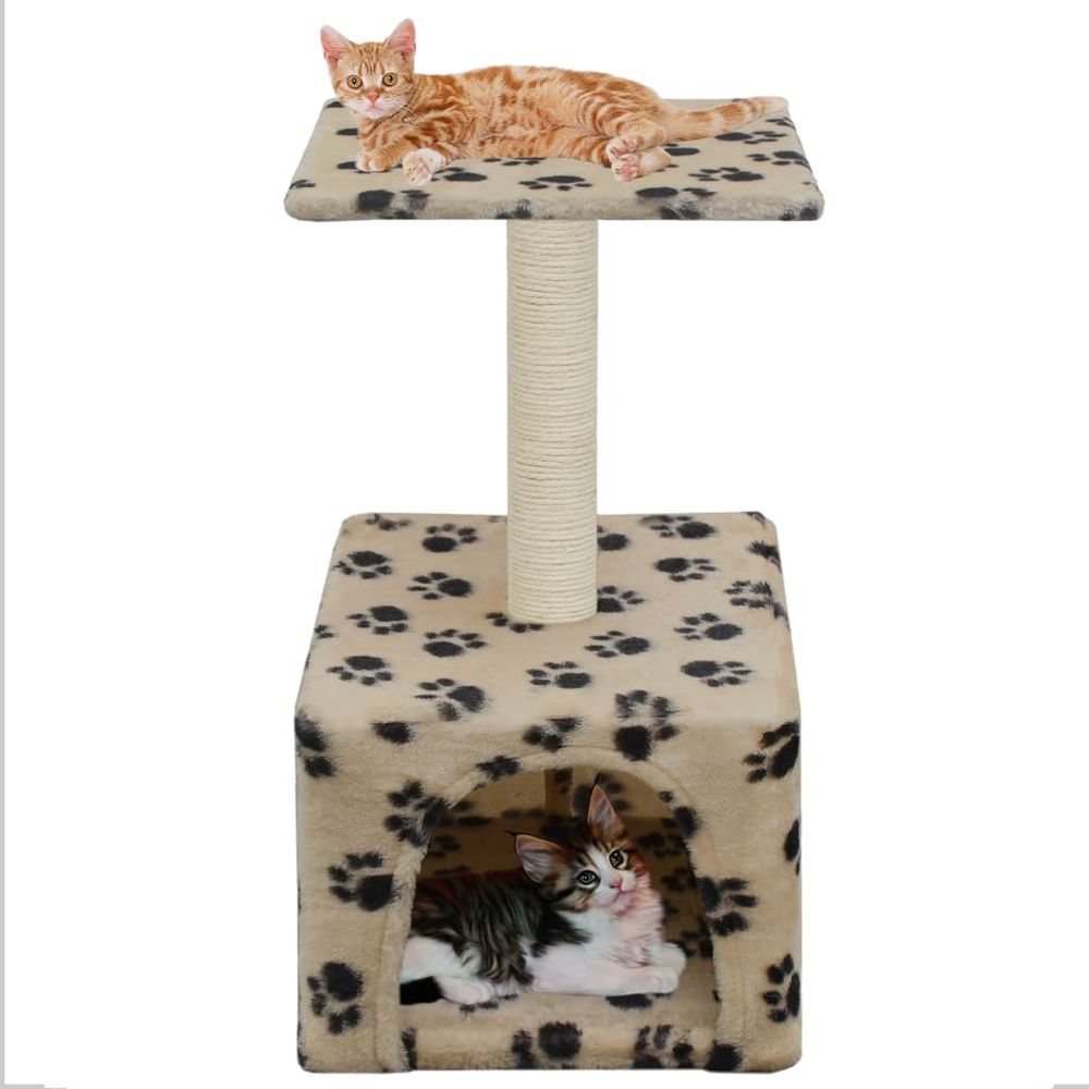 vidaXL Cat Tree with Sisal Scratching Post 55 cm Grey